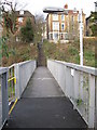 Footbridge connecting Montpelier station to Cromwell road