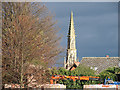 The Handley Monument viewed from Sleaford Station