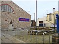 Seating area outside Sainsbury