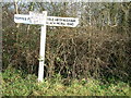 Sign post in country lanes