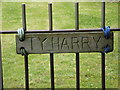 House name sign for "Ty Harry" cottage