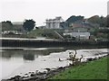 Sewage works on west bank of Truro river