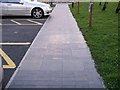 Footpath leading to the Visitor Centre made of "sponsored paving"