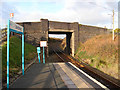 The road over-bridge just to the north of Llandanwg Station