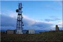 ND4588 : Ward Hill transmitter and trig point. by Ian Balcombe