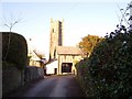 Church and lychgate, Bickington