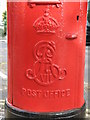 Edward VII postbox, Willoughby Road / Rudall Crescent, NW3 - royal cipher