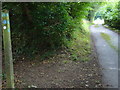 Footpath junction just south of Duncton Mill