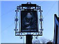 TM2867 : The Queens Head Public House Sign by Geographer