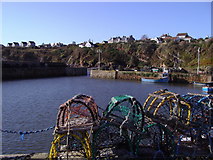 NO6107 : Lobster Pots on Crail Harbour by Alan Sillitoe