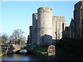 West Gate Towers and road bridge over the Great Stour