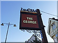 Sign at The George, Enfield