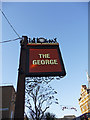 Sign at The George, Enfield