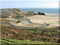 Overlooking Threecliff Bay