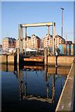 TM1643 : Orwell Quay, Ipswich Wet Dock by Bob Jones