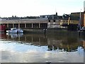 Landlocked boat at Eyemouth