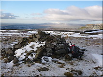 SD8671 : Pile of stones on Fountains Fell by Phil Catterall