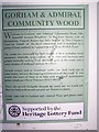 Gorham and Admirals Community Wood Sign