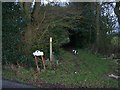 Footpath on Scragged Oak Road