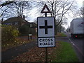 Crossroads sign Belmont Hill