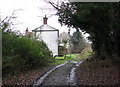 View north along public bridleway