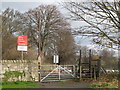 Level crossing at the eastern end of Tyne Green