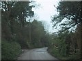 Road drops down into Otterton