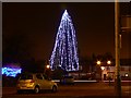 Illuminated tree, High Road, Ickenham