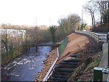 SK3192 : Riverbank Repairs near Middlewood Tavern by Terry Robinson