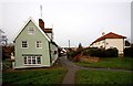 Houses adjoining St Nicholas churchyard, Dereham, Norfolk