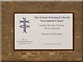 The United Reformed Church, Stowupland Notice Board