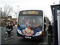 The Santa Bus stops in Spur Road