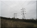 Wires crossing on Portsdown Hill