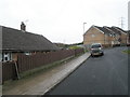 Looking westwards along Hillsley Road