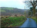 Lon wledig, Harford / Country lane, Harford.