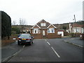 Looking up Masefield Avenue towards the junction with Coleridge Road