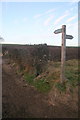 Sign for footpath to Arbirlot school