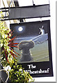 The Old Wheatsheaf public house sign, Windmill Hill, Enfield