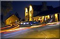 The Swan pub, Heddon on the Wall - night view