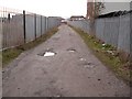 Grotty path to Barton Road