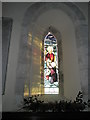 SU8014 : Winter afternoon  sun shining through window at St Peter, East Marden by Basher Eyre