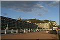 Seafront flats and Dover Castle