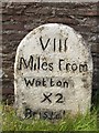 Milestone on B4058 Wotton Road