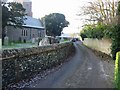 Looking SW along Church Lane, Ringwould