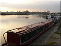 A curve of boats