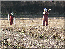 TF2898 : Scarecrows at North Thoresby by Bob Emm
