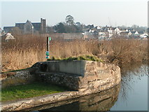 SX9687 : Exeter canal with Topsham in the background by Rob Purvis