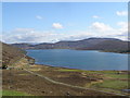 View of the coast road and Loch Ainort, from the A87.