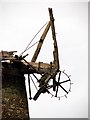 TG4423 : The derelict Brograve drainage mill - detail by Evelyn Simak