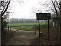 Entrance to the playing field